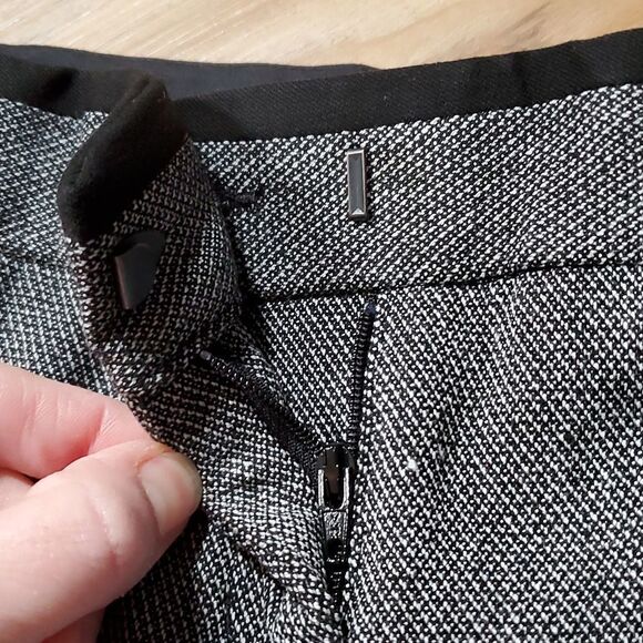 🔺️Express Black & White Columnist Pants Size 0/24 - Picture 5 of 10
